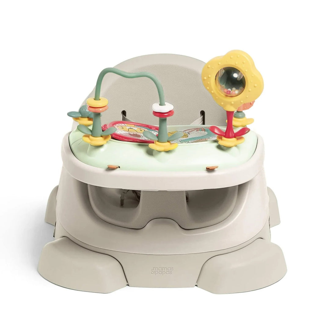 Mamas & Papas - Bug 3-in-1 Floor & Booster Seat with Activity Tray - Clay - Mabel & Fox