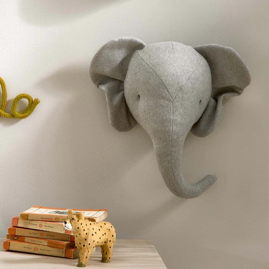 Mamas & Papas - Born To Be Wild - Elephant Head Wall Art - Mabel & Fox