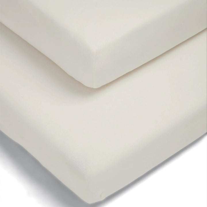 Mamas & Papas - Cotton Essentials - Cotbed Fitted Sheets (2 pack) - Cream