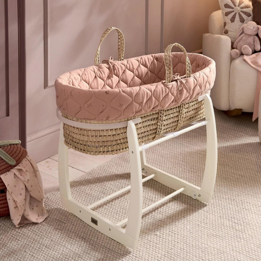 Mamas & Papas - Moses Basket - Welcome to the World Wildflower - Mabel & Fox