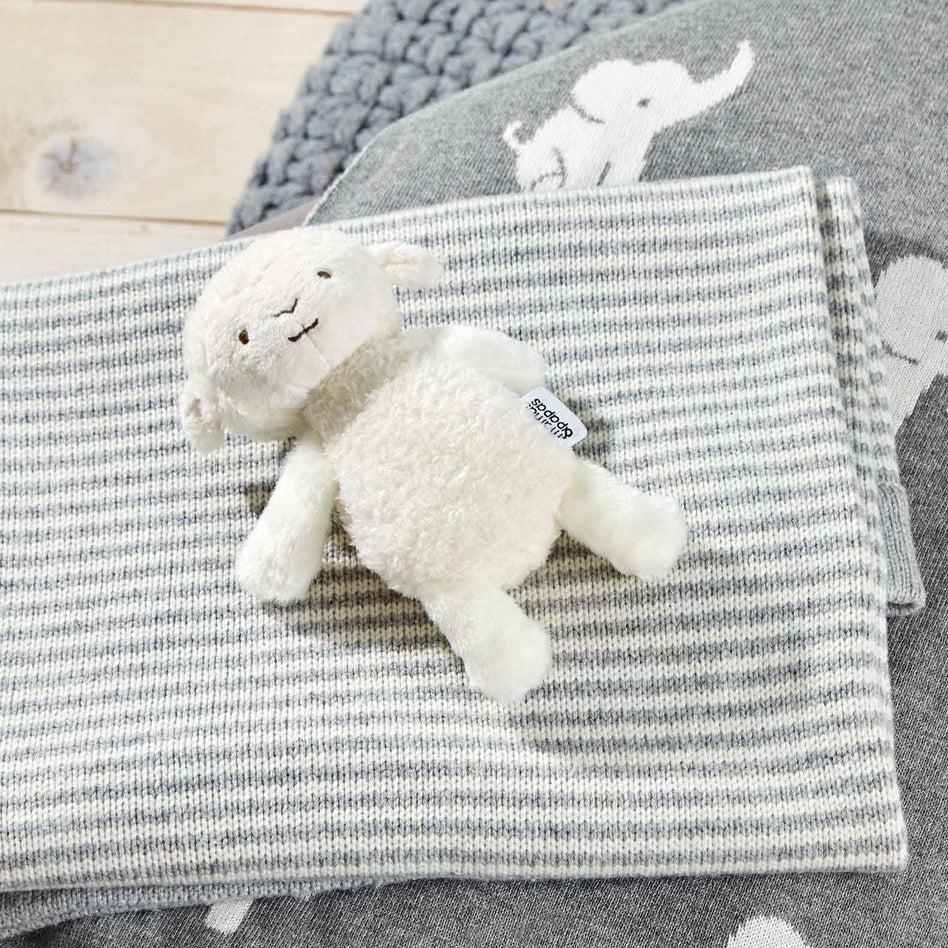 Mamas & Papas - Welcome to the World - Small Lamb Beanie Toy