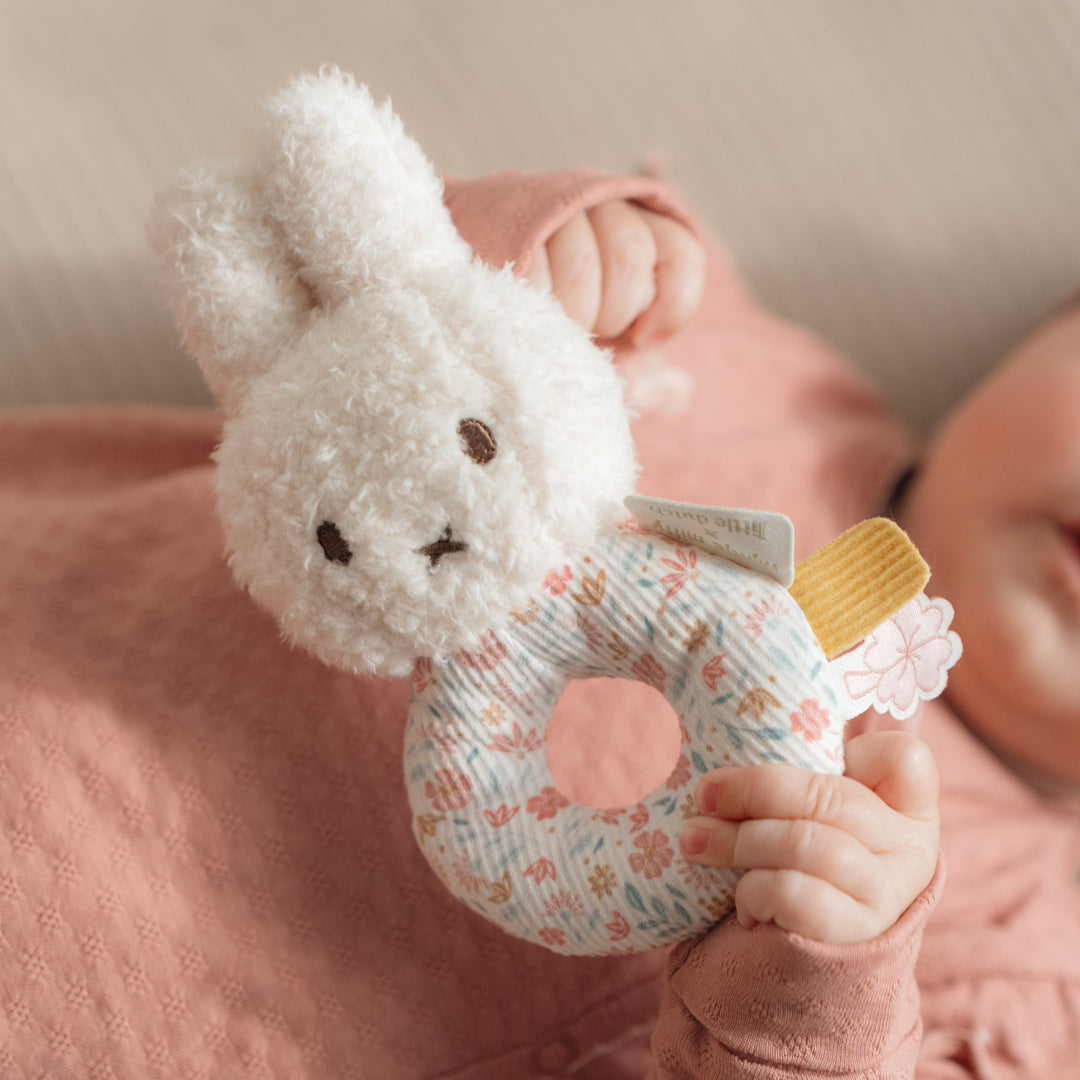 Little Dutch x Miffy - Soft Rattle - Lucky Blossom - Mabel & Fox