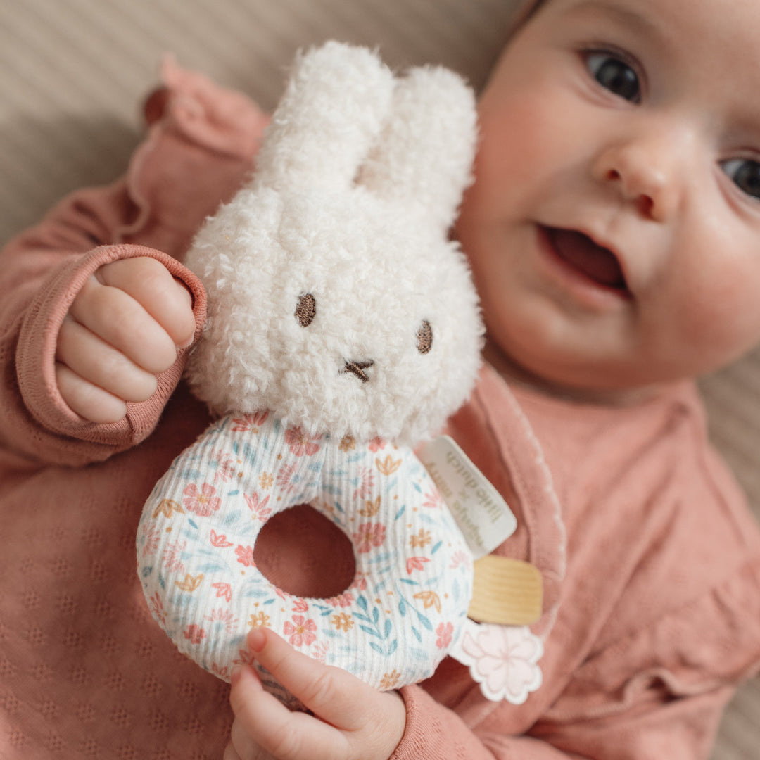 Little Dutch x Miffy - Soft Rattle - Lucky Blossom - Mabel & Fox