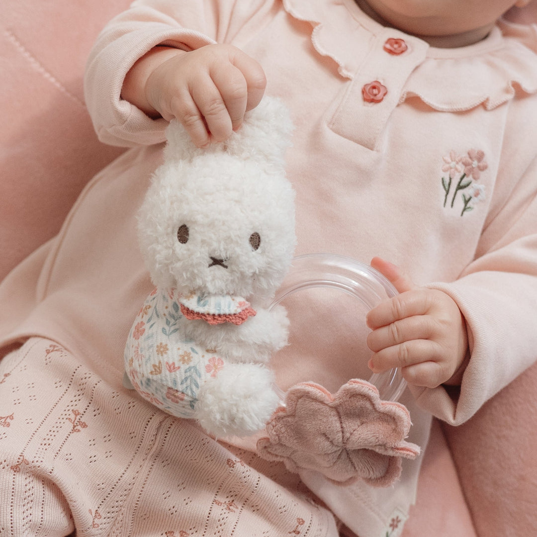 Little Dutch x Miffy - Rattle Ring - Lucky Blossom - Mabel & Fox