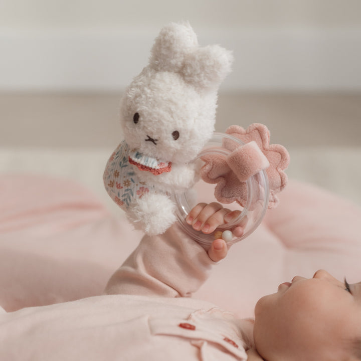 Little Dutch x Miffy - Rattle Ring - Lucky Blossom - Mabel & Fox