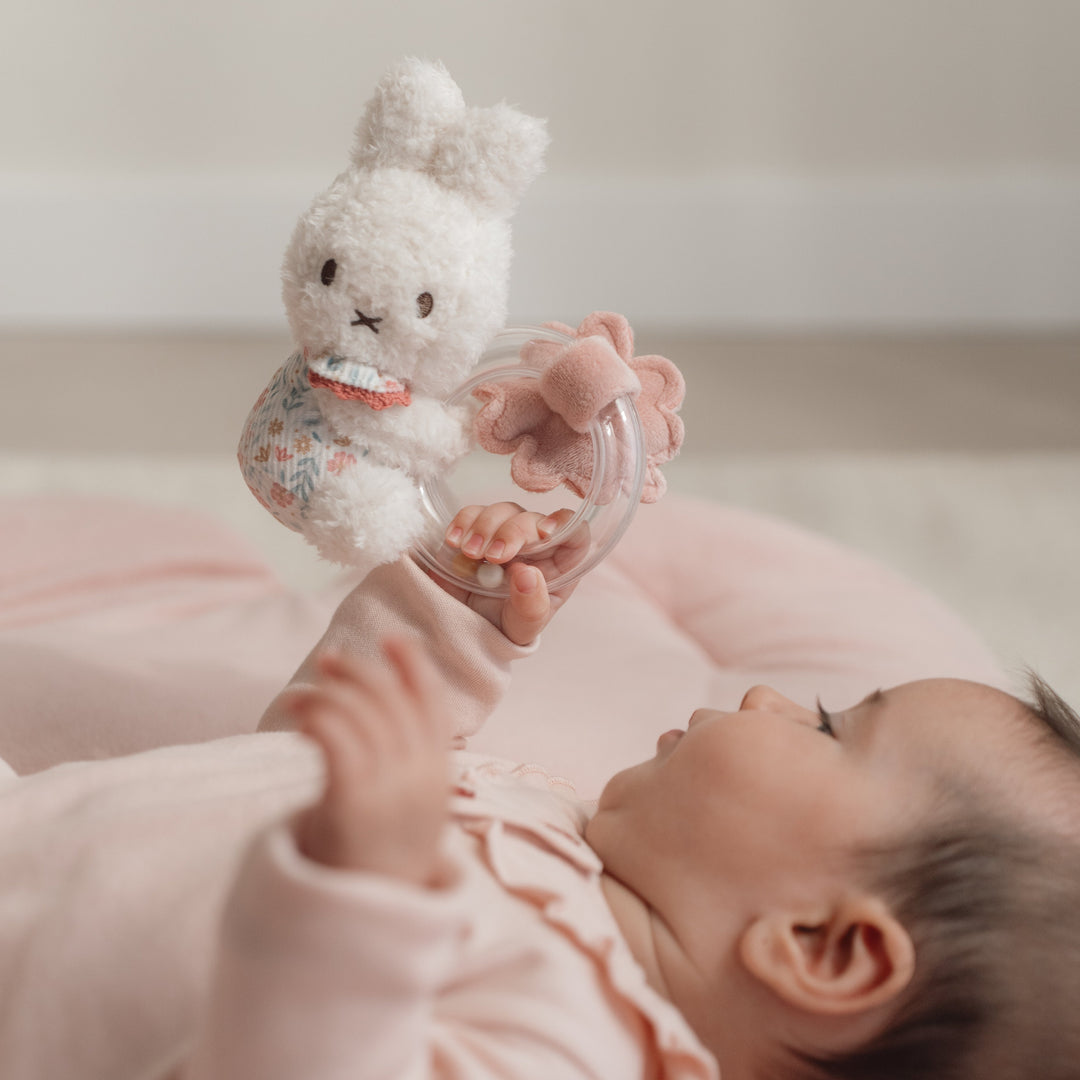 Little Dutch x Miffy - Rattle Ring - Lucky Blossom - Mabel & Fox