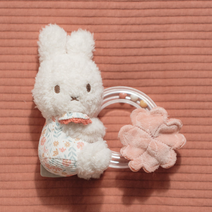 Little Dutch x Miffy - Rattle Ring - Lucky Blossom - Mabel & Fox