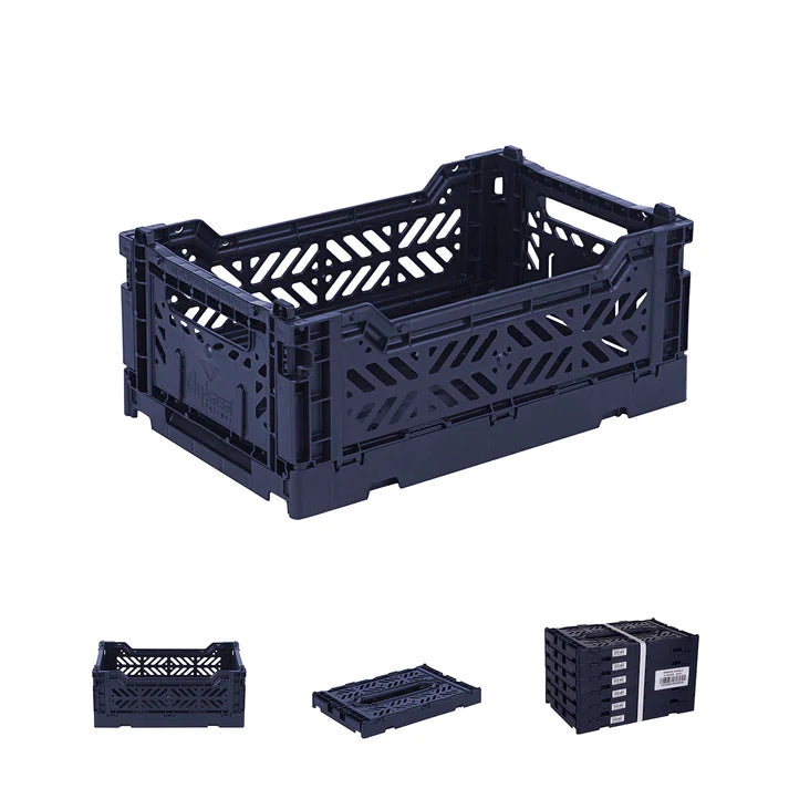 Aykasa Folding Storage Crate - Mini - Navy - Mabel & Fox