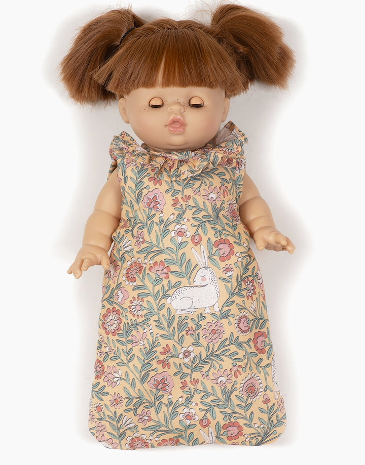 MiniKane - Collared Doll Sleeping Bag - Bohemian Rabbit