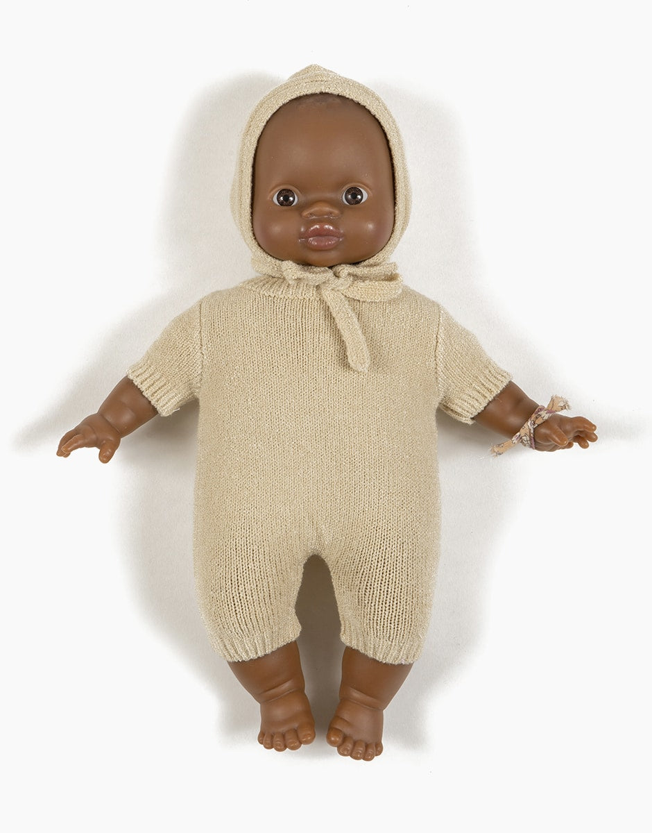 MiniKane - Béguin Élie Baby Doll Bonnet - Cream Knit