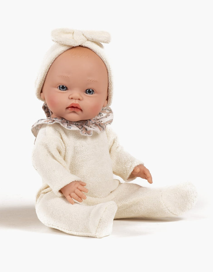 MiniKane - Doll - Iris In Alma Terry Cloth Sleepsuit With Headband Set