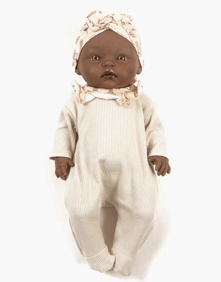 MiniKane - Betty In Ribbed Linen Knit Janelle With Headband