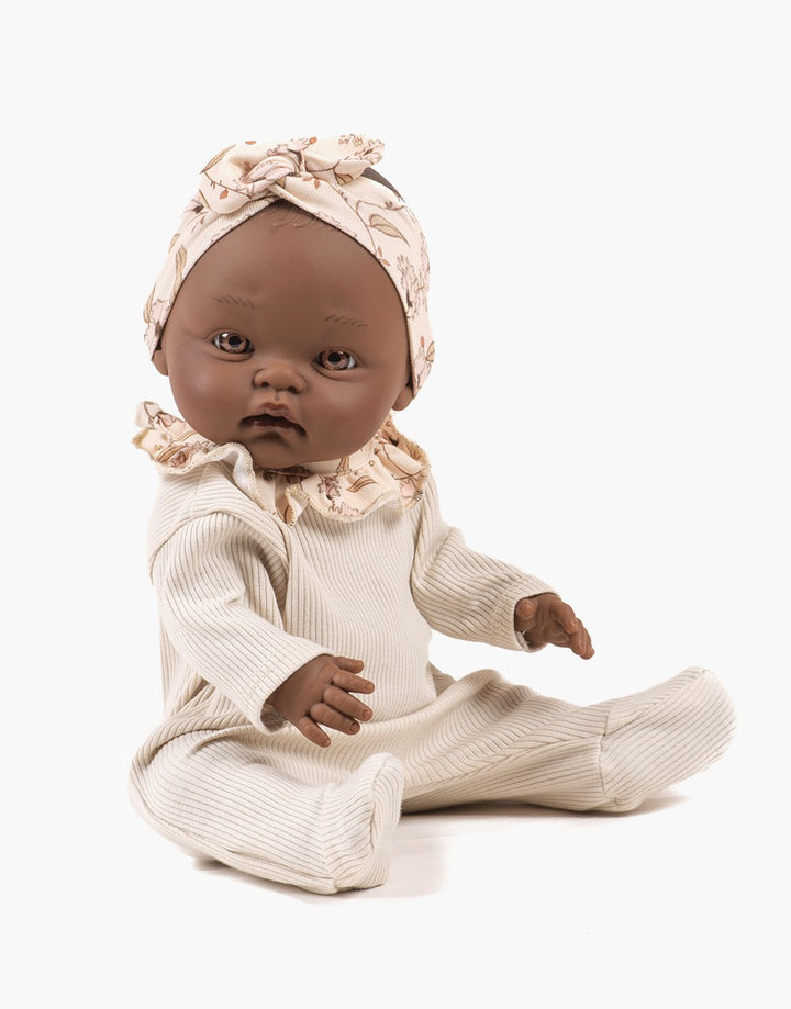 MiniKane - Betty In Ribbed Linen Knit Janelle With Headband