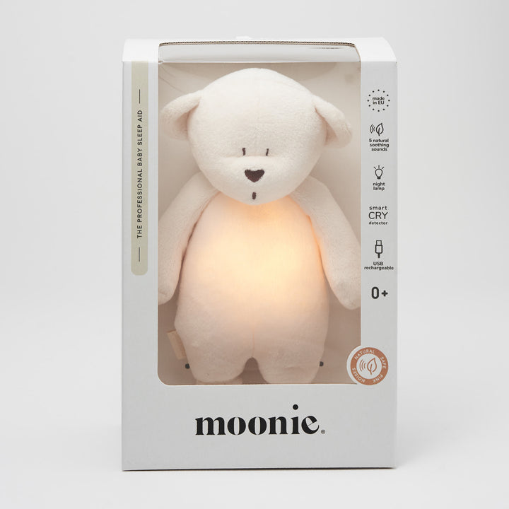 Moonie - The Basic Humming Bear With Lamp - Cream - Mabel & Fox