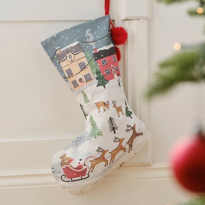 Ginger Ray - Christmas Stocking - Festive Scene