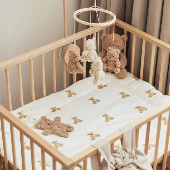 Jollein - Baby Cot Mobile - Teddy Bear Natural / Biscuit - Mabel & Fox