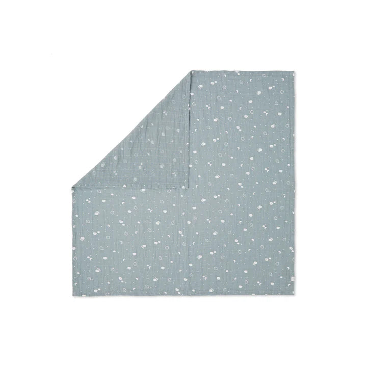 Baby Mori - Large Muslin Swaddle- Blue