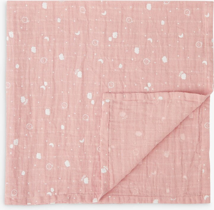 Baby Mori - Large Muslin Swaddle- Pink