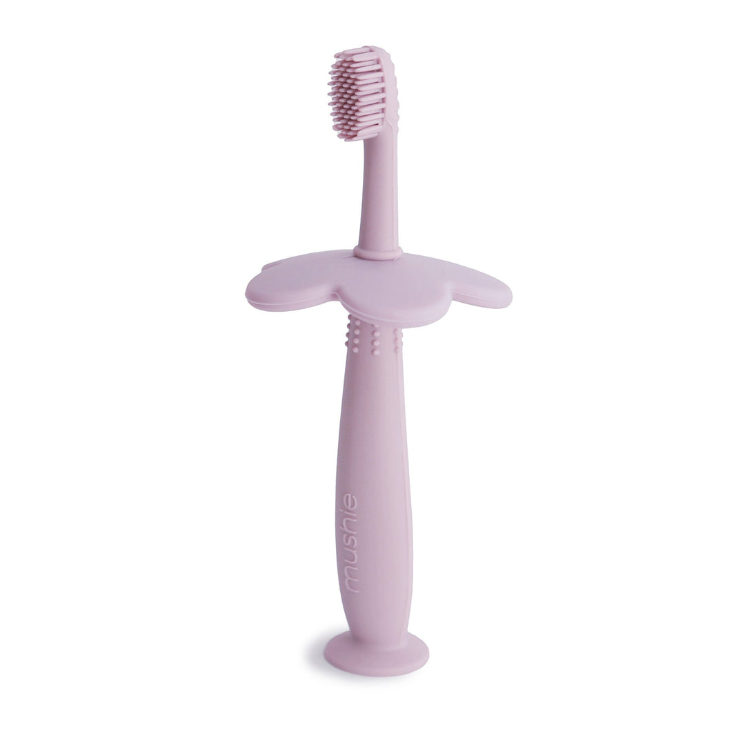 Mushie - Flower Training Toothbrush - Soft Lilac - Mabel & Fox