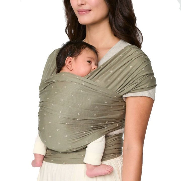 Ergo Baby - Aura Baby Wrap - Sustainable Knit - Olive Diamonds