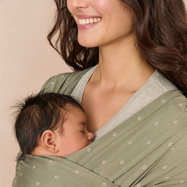 Ergo Baby - Aura Baby Wrap - Sustainable Knit - Olive Diamonds