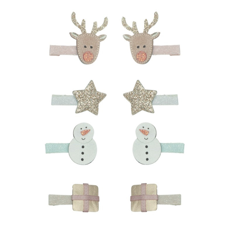 Mimi & Lula - Mini Hair Clips - Reindeer