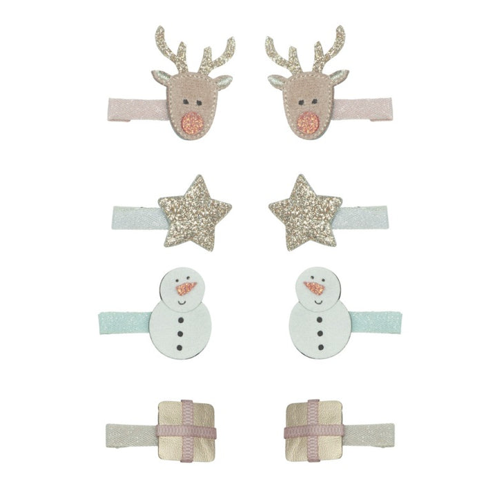 Mimi & Lula - Mini Hair Clips - Reindeer