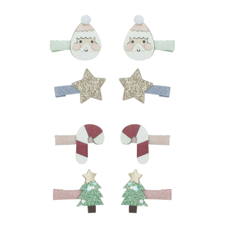 Mimi & Lula - Mini Hair Clips - Santa