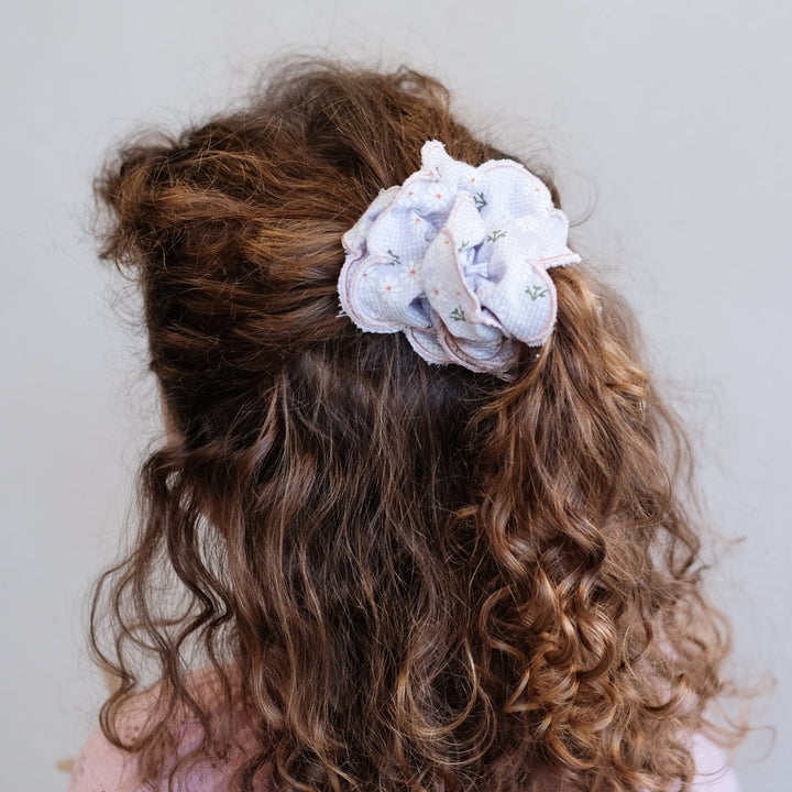 Mimi & Lula - Scrunchies- Blue Scalloped Floral