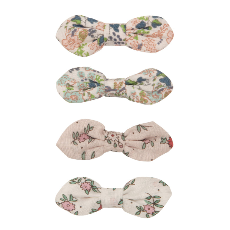 Mimi & Lula - Hair Clips - Flora Bow Clips (4 Pack) - Mabel & Fox