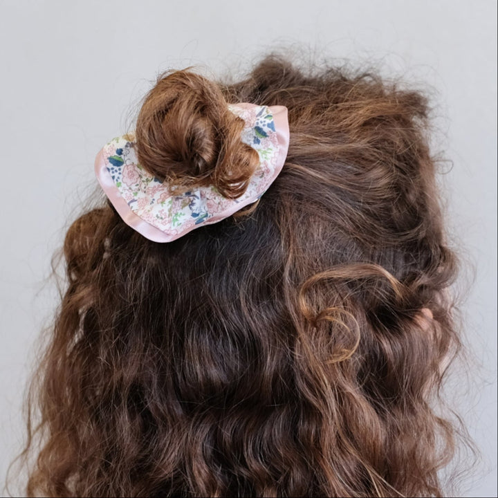 Mimi & Lula - Scrunchies - Satin Edge Peach Scrunchie