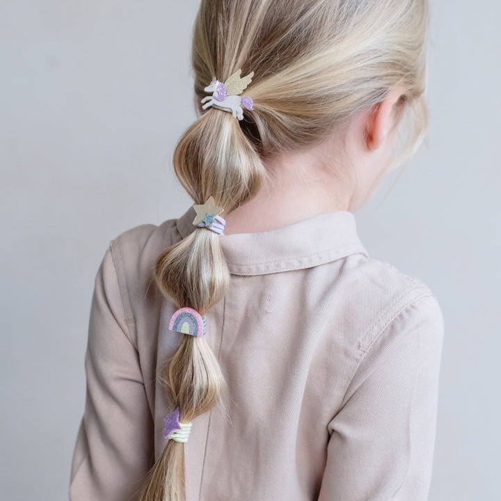 Mimi & Lula - Ponies Hair Ties - Flying Unicorn