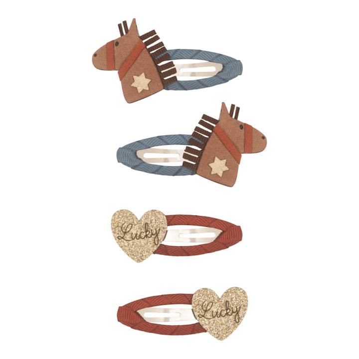 Mimi & Lula - Hair Clip Set - Lucky Horse - Mabel & Fox