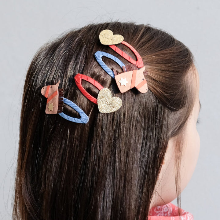 Mimi & Lula - Hair Clip Set - Lucky Horse