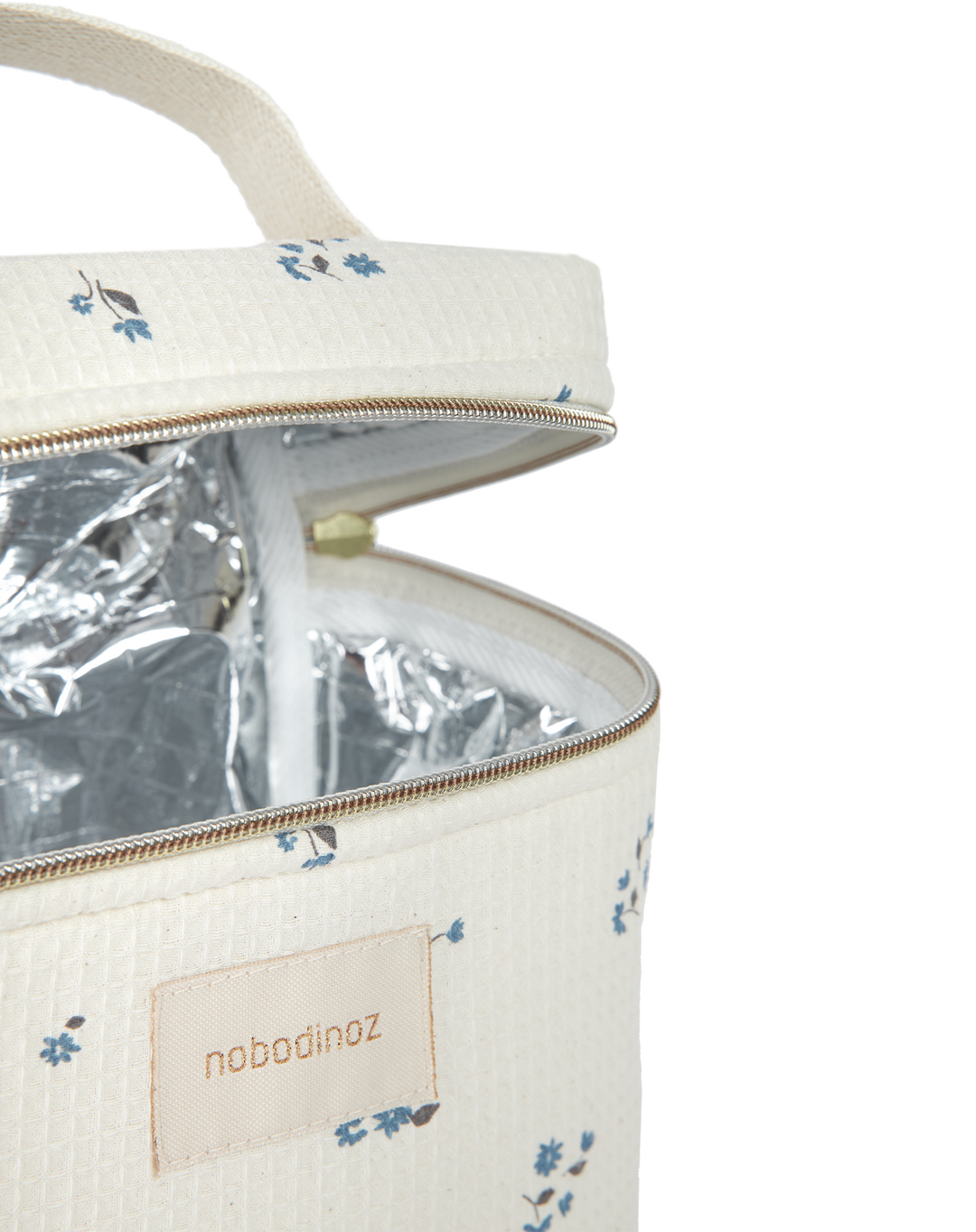 Nobodinoz- Concerto Insulated Baby Bottle And Lunch Bag - Lily Blue