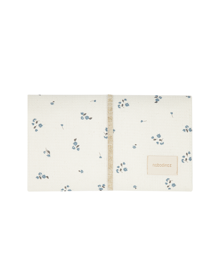 Nobodinoz- Mozart waterproof changing pad - Lily Blue