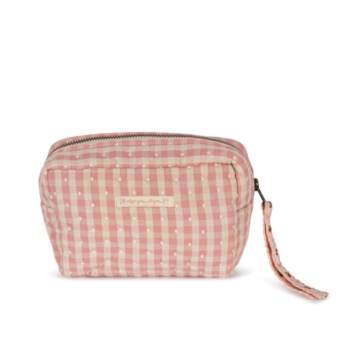 Konges Slojd - Small Toiletry Bag - Powder Pink Check