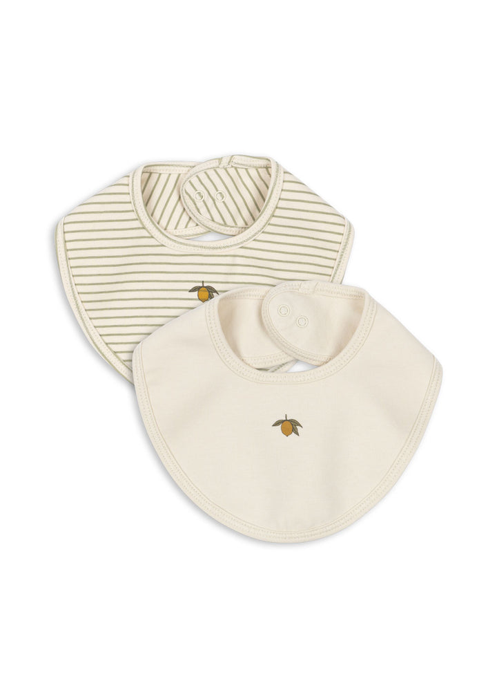 Konges Slojd - Basic Frill Bib - Tea Stripe (2 Pack)