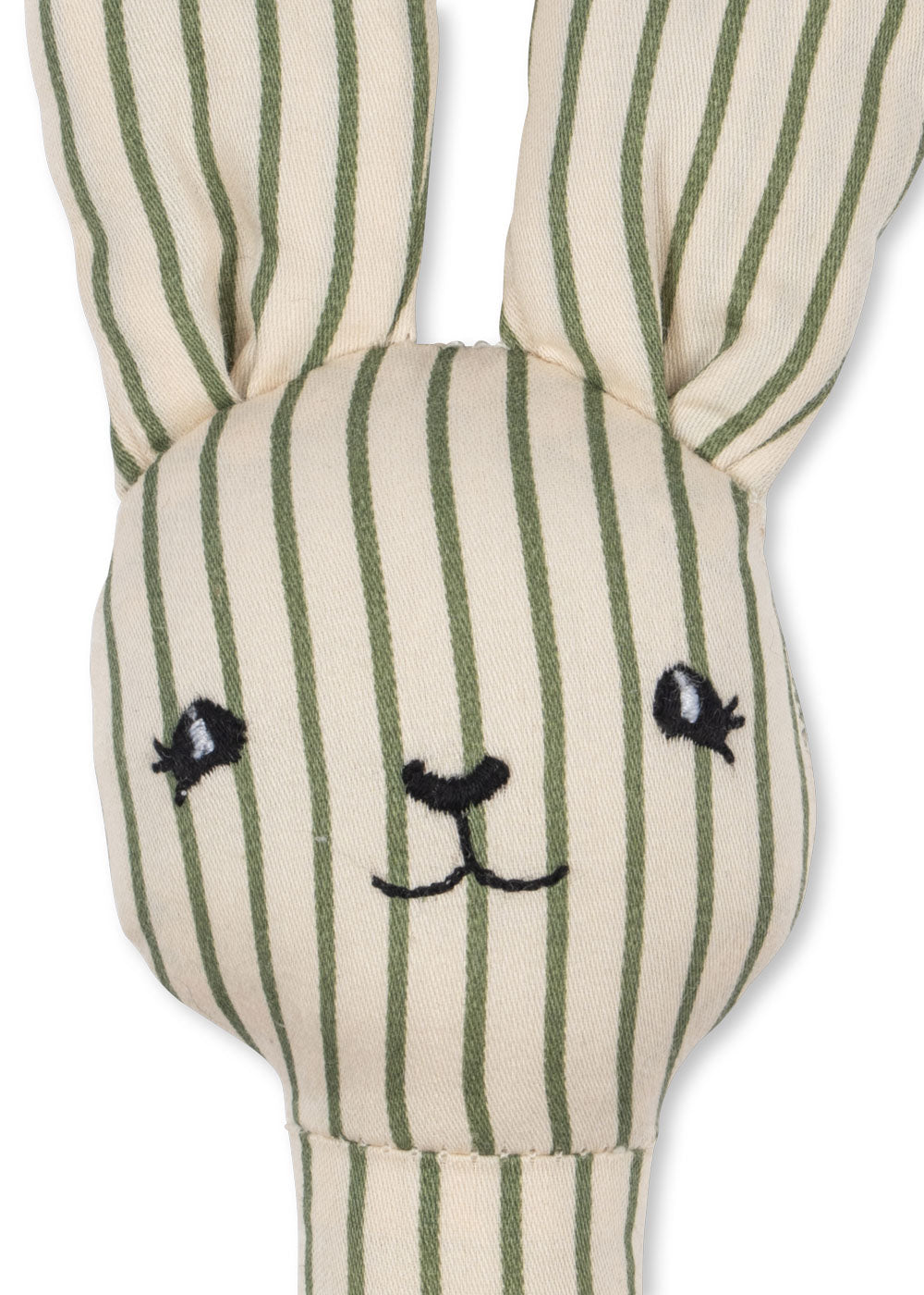 Konges Slojd - Bunny Hand Rattle - Tea Stripe