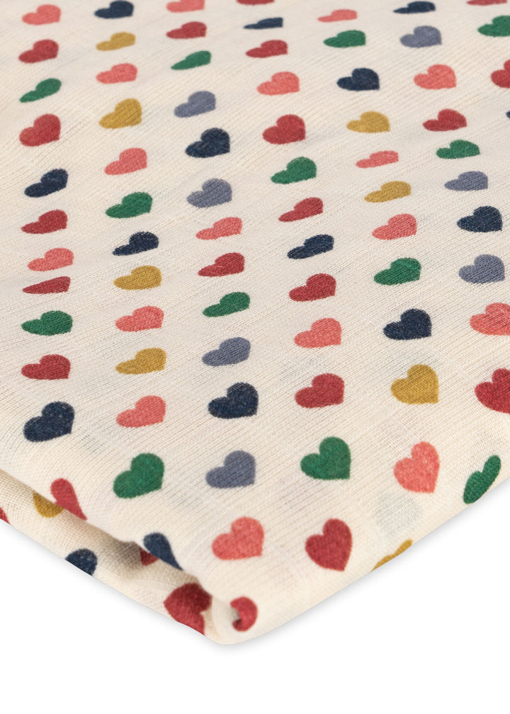 Konges Slojd - Large Muslin Swaddle - Coeur Colore