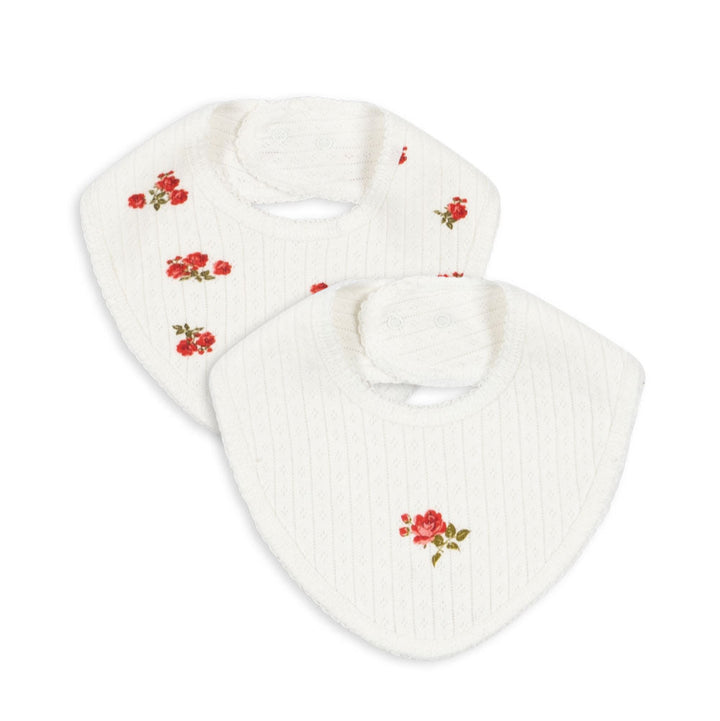 Konges Slojd - Minnie Bib -Rose Red / Snow White (2 Pack)