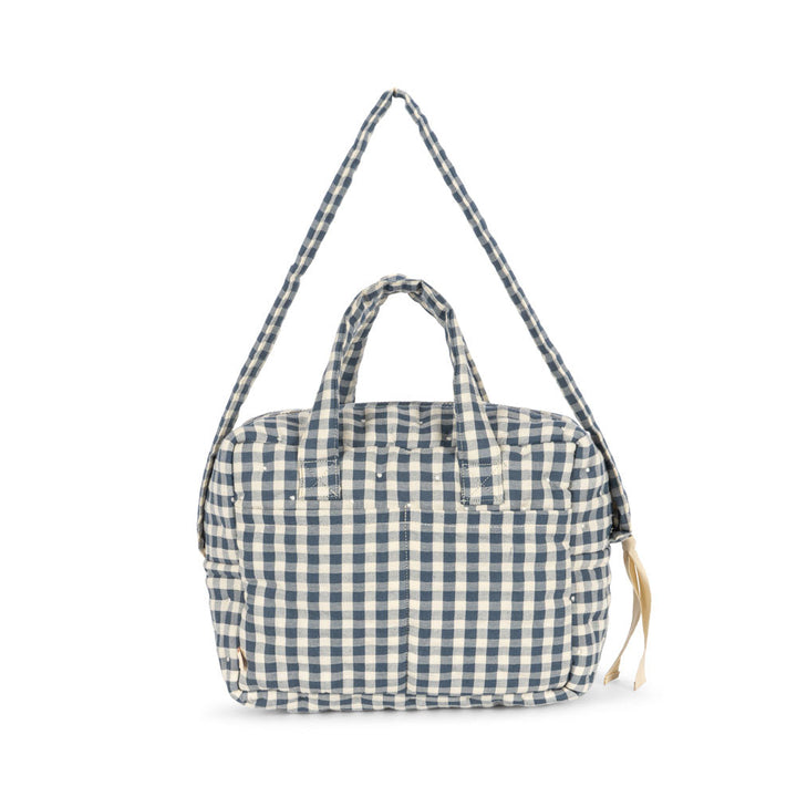 Konges Slojd - Doll Bag - Blue Check - Mabel & Fox