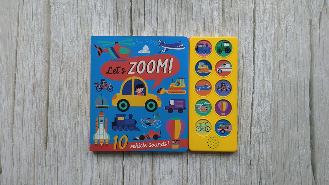 10 Button Sound Book - Let's Zoom