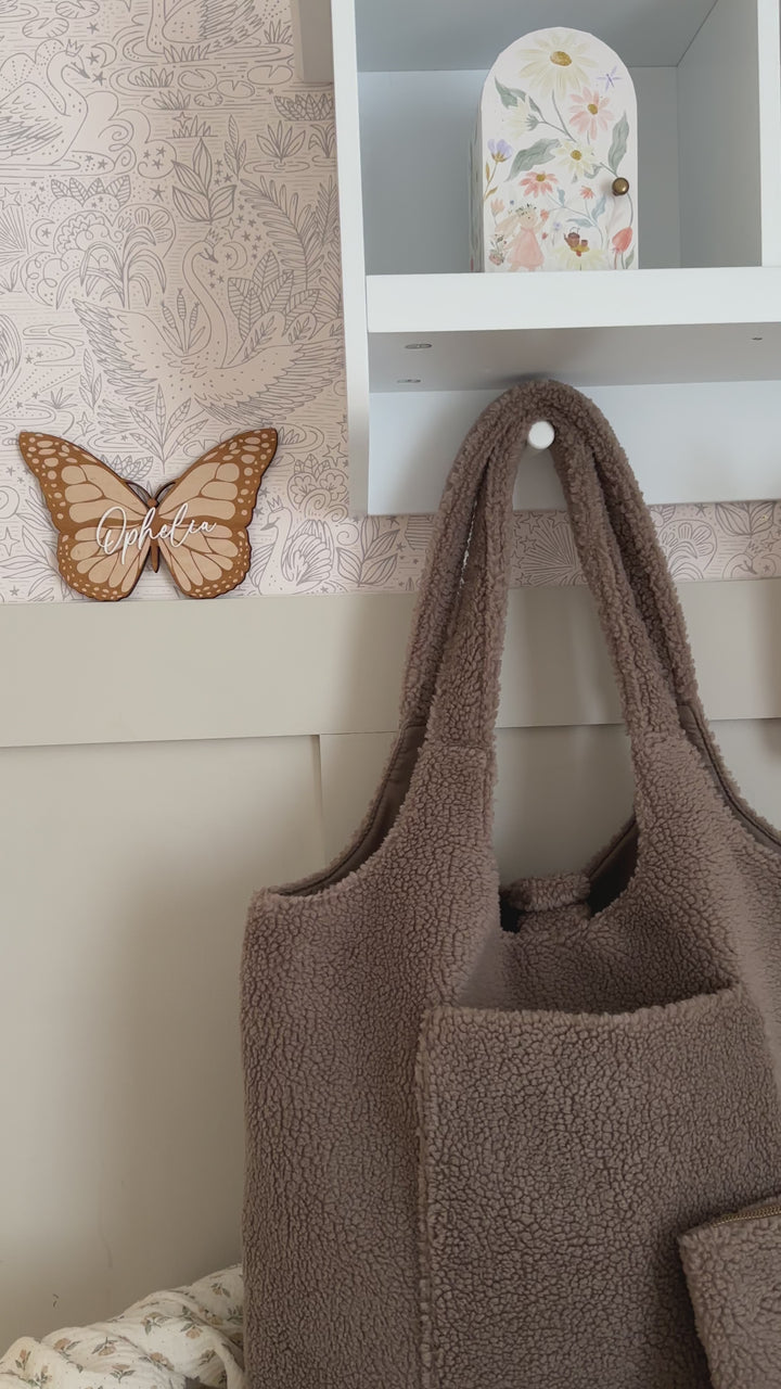 Mabel & Fox - Teddy Tote Bag - Ash Brown