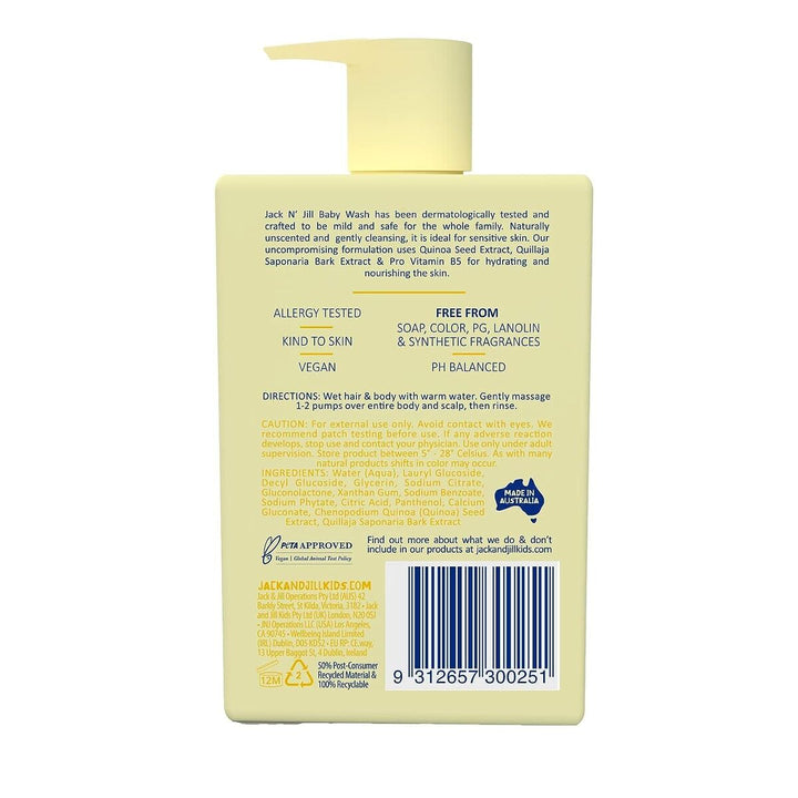 Jack N' Jill - Baby Wash - Natural 300ml