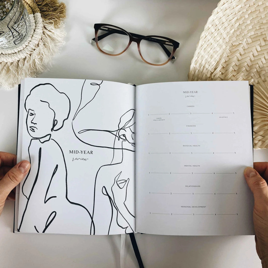 Blush & Gold - Body+Soul Wellness Journal and Planner - Eclipse - Mabel & Fox