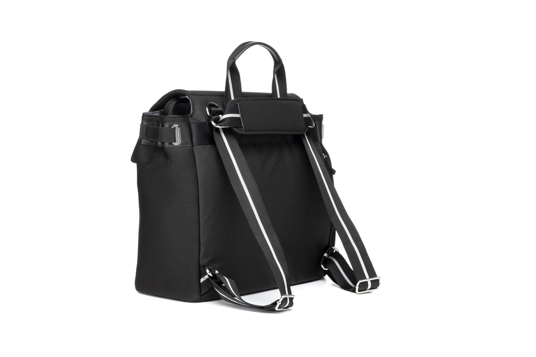 Storksak - Convertible Changing Bag - St James Scuba Black Silver