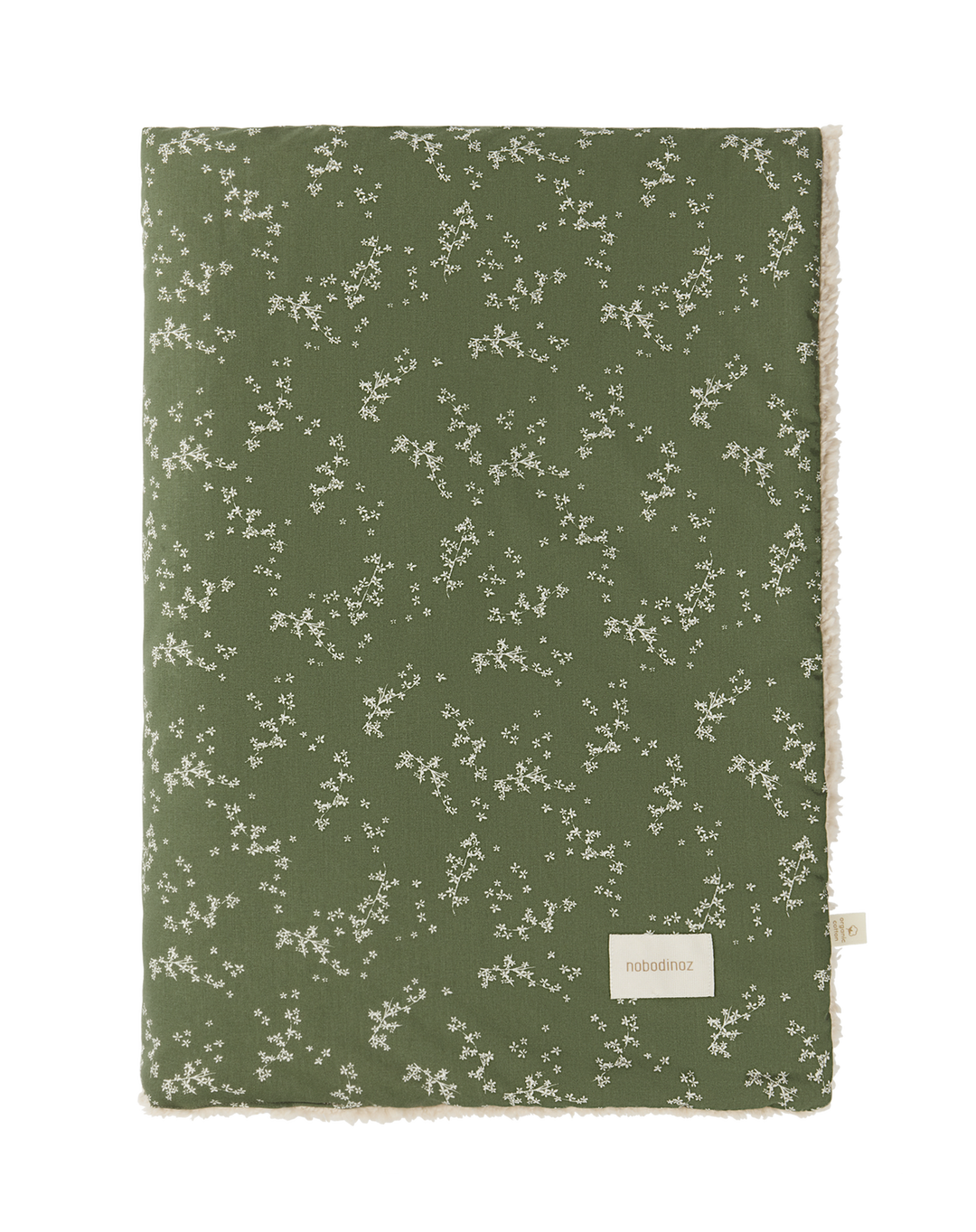 Nobodinoz - Stories Winter Blanket - Green Jasmine