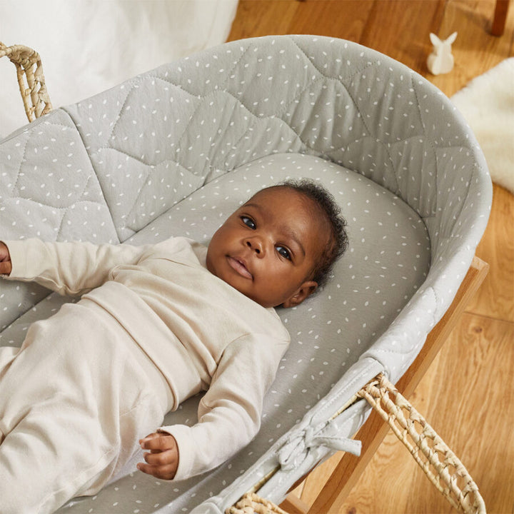 The Little Green Sheep - Moses Basket, Mattress & Stand Bundle