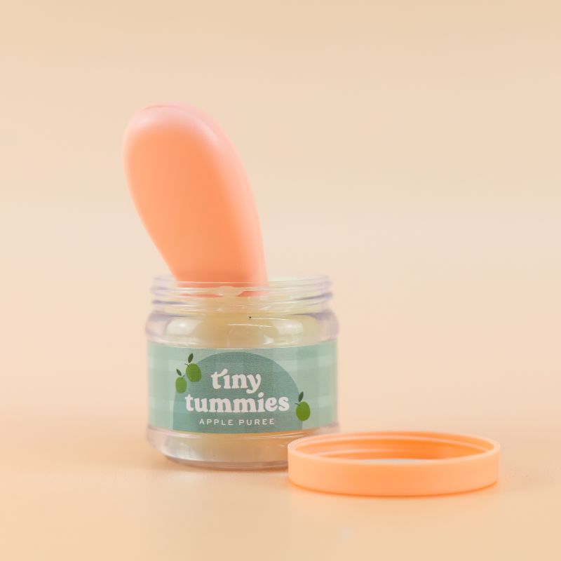 Tiny Harlow - Tiny Tummies - Jar & Spoon Set - Apple Puree